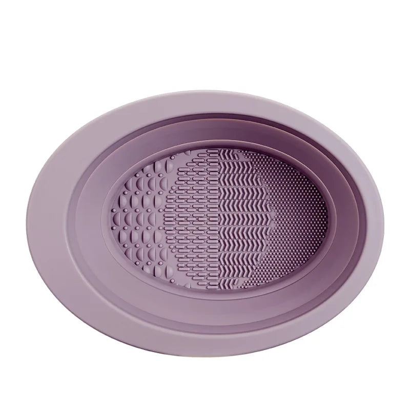 2-in-1 Makeup Brush Cleaner Bowl & Air-Drying Net Set