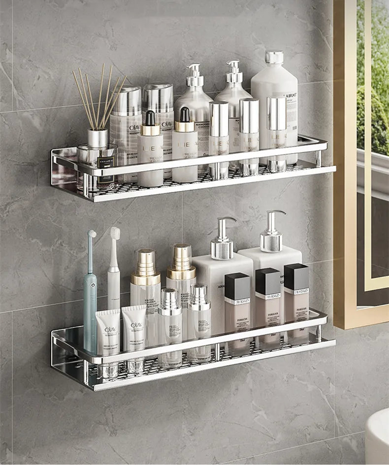 Aluminum Floating Bathroom & Shower Shelf