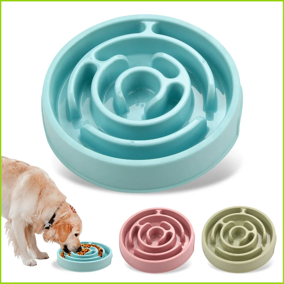 Non-Slip Slow Feeder Dog Bowl for Small to Large Breeds