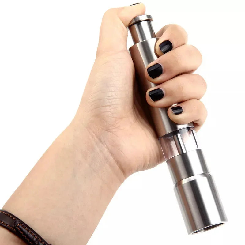 Stainless Steel Manual Pepper & Sea Salt Grinder