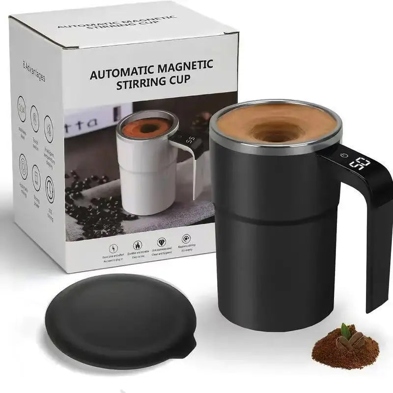 Smart Automatic Magnetic Stirring Mug with LED Display