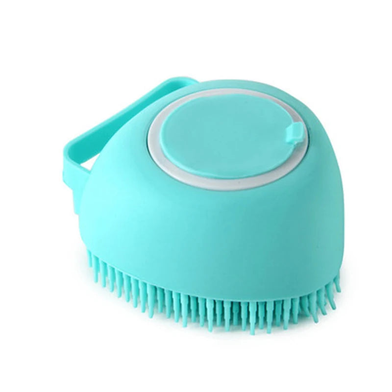 Silicone Pet Bath Massage Brush for Dogs and Cat