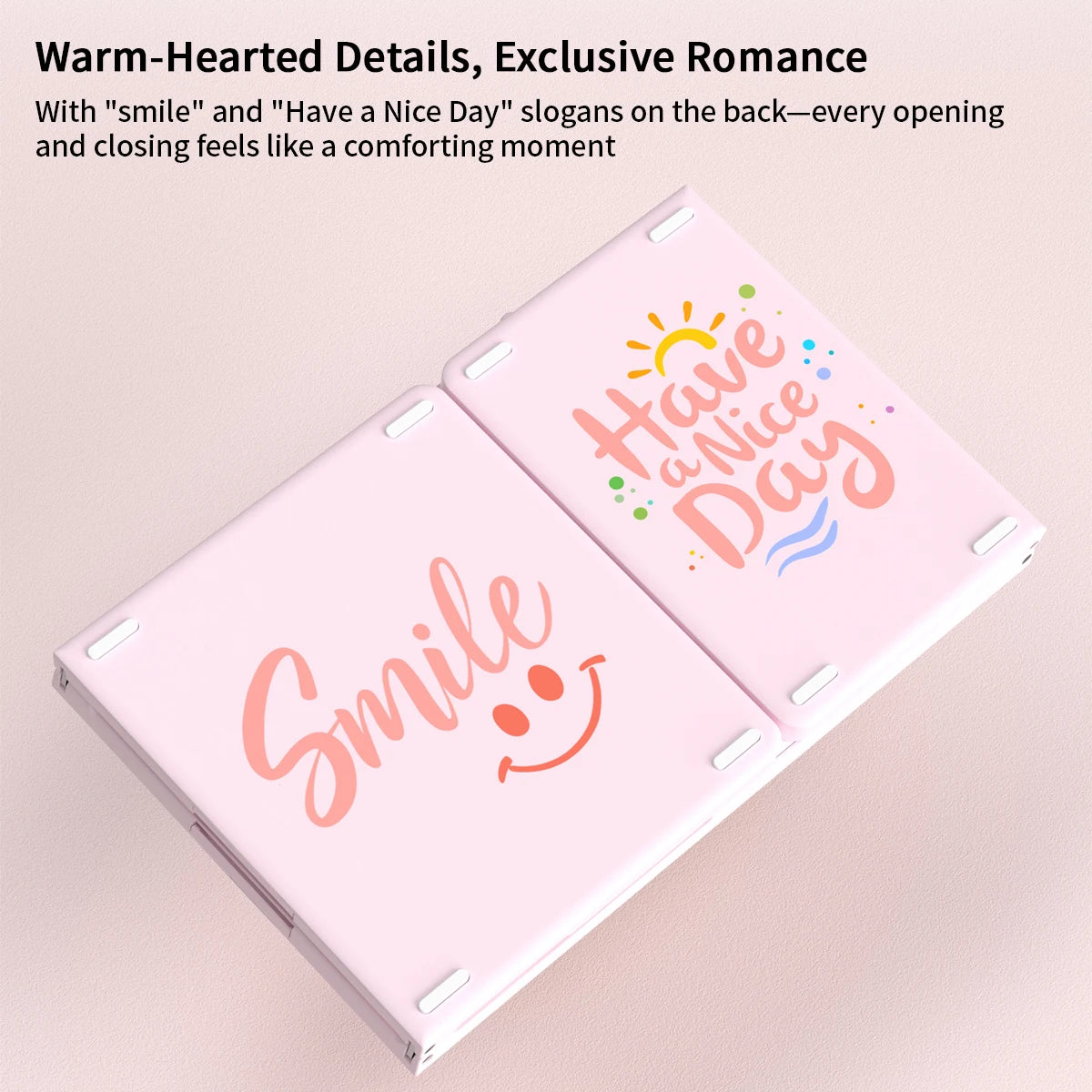 GEEZER Cute Portable Bluetooth Keyboard - Foldable & Multi-Device Wireless Keyboard for iPad, Laptop & Phone