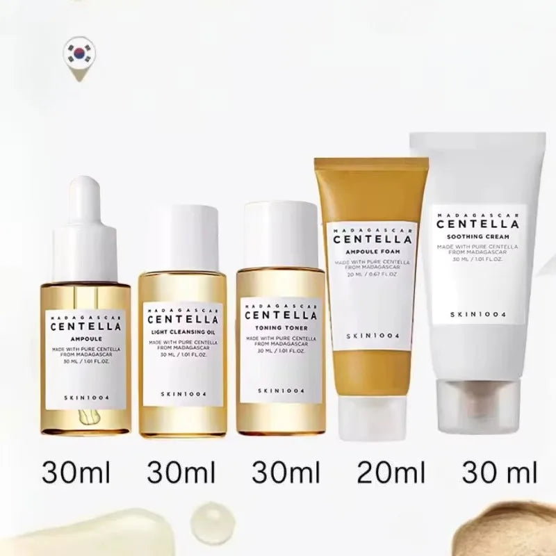 SKIN1004 Madagascar Centella Travel Kit - 5 Piece Soothing Skincare Set
