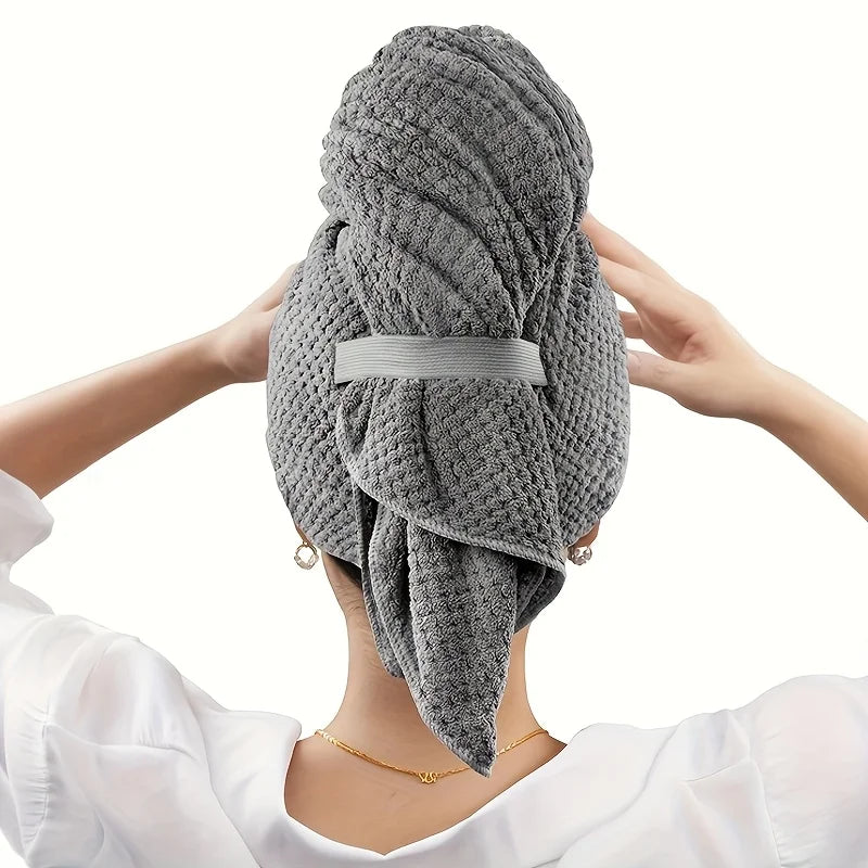 Extra Large Microfiber Hair Towel Wrap for Quick Drying