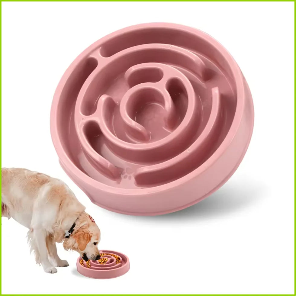 Non-Slip Slow Feeder Dog Bowl for Small to Large Breeds