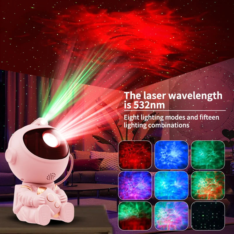 Astronaut Starry Sky Galaxy Projector - LED Nebula Night Light