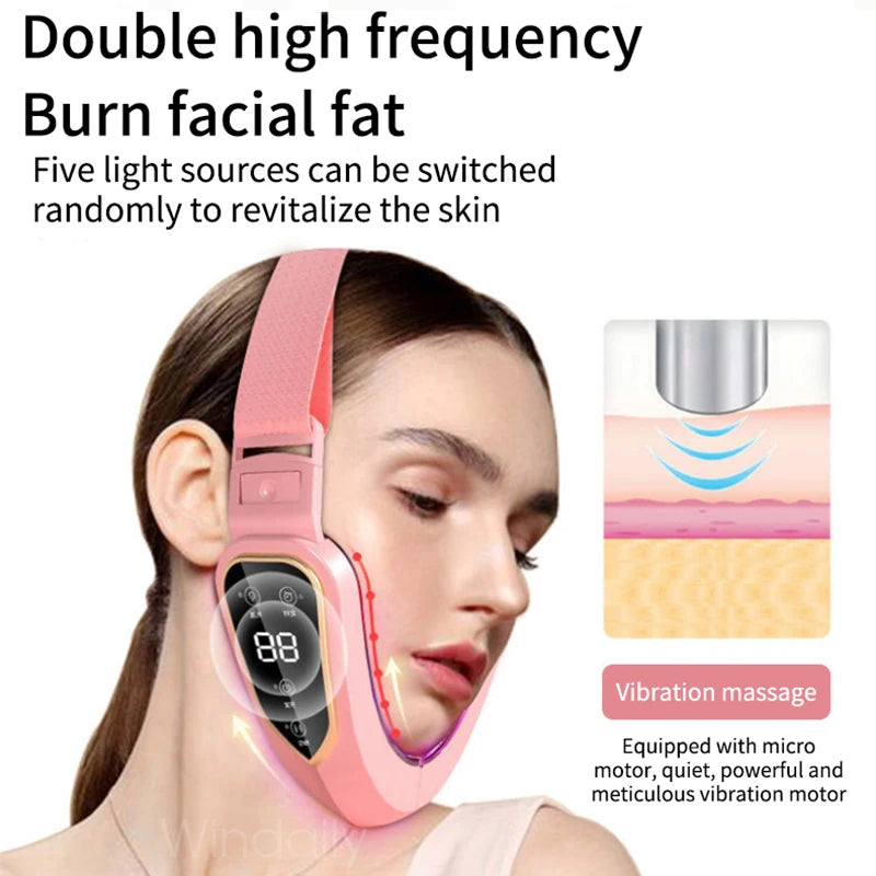 Line Facial Lifting Device - LED Photon Therapy & Vibration Massager