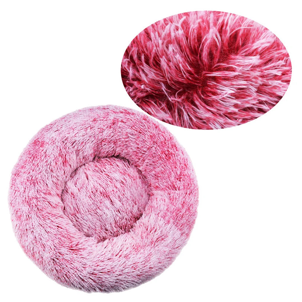 Ultra- Soft Washable Donut Dog & Cat Bed