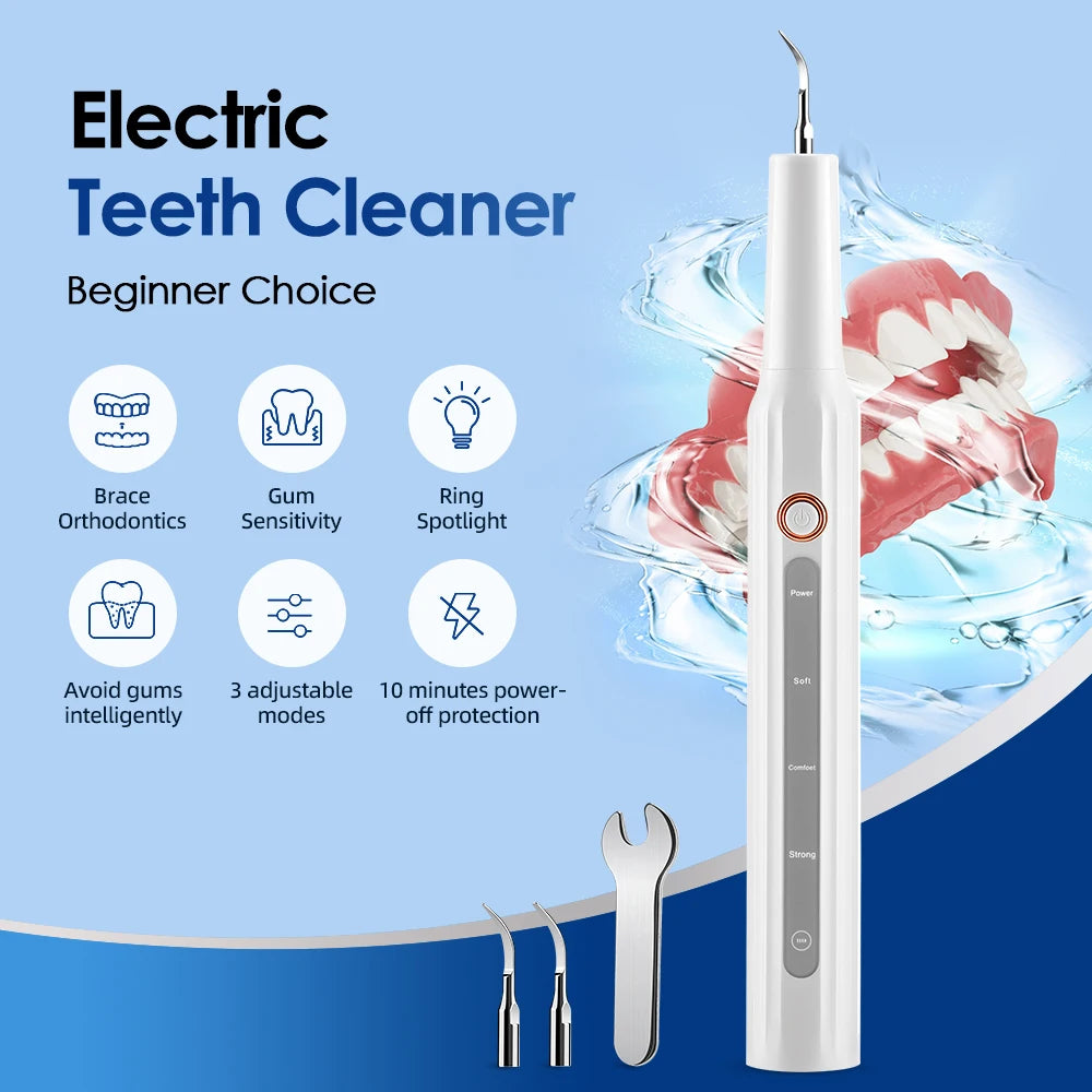 Ultrasonic Tooth Cleaner & Dental Calculus Remover