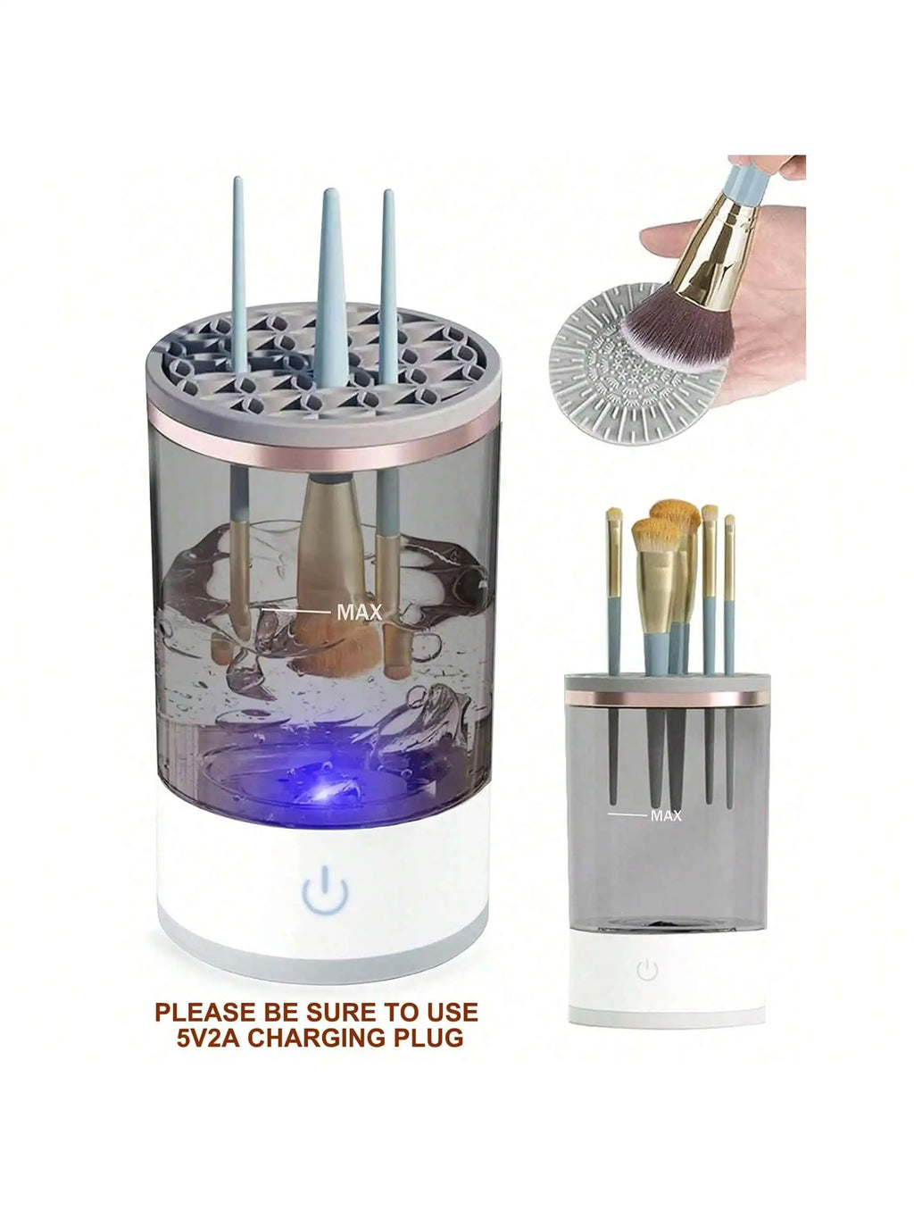 Automatic Electric Makeup Brush Cleaner - Spin & Dry Cleaning Machine