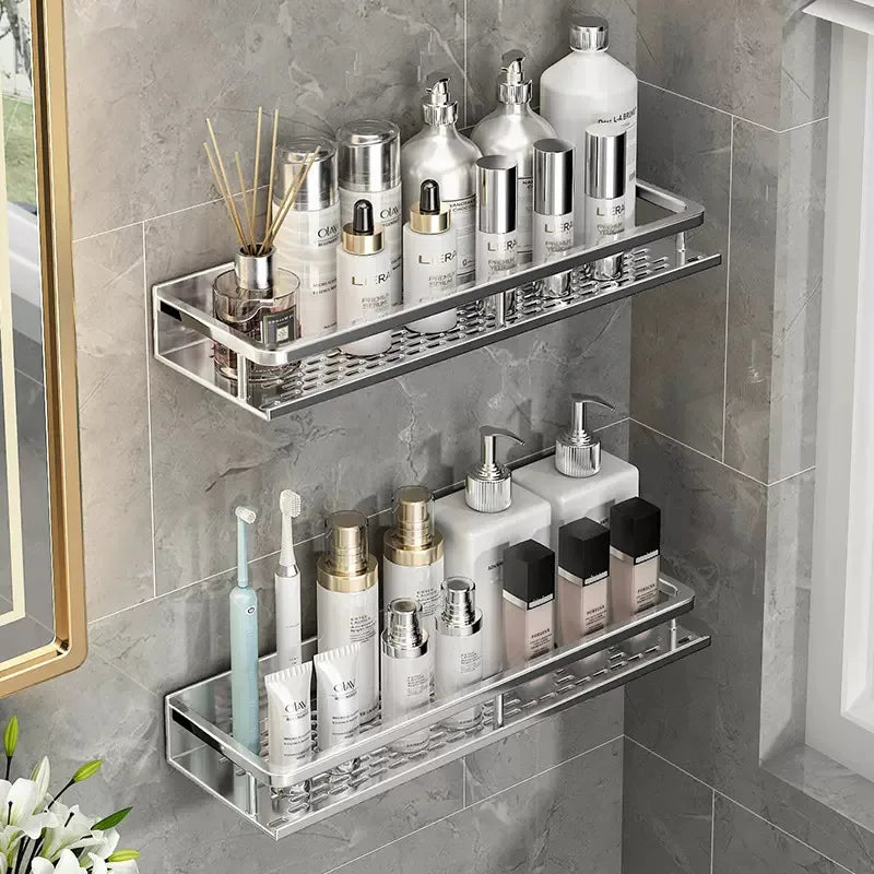 Aluminum Floating Bathroom & Shower Shelf