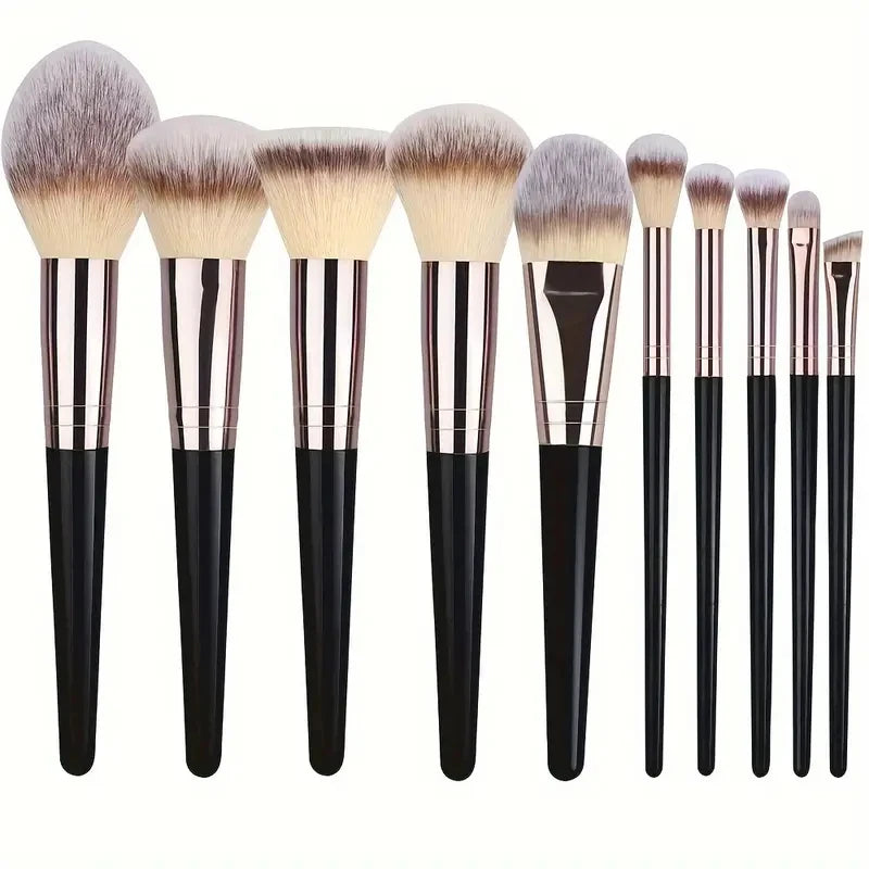 Professional Makeup Brush Kit - Face & Eyes (10-20 Pcs