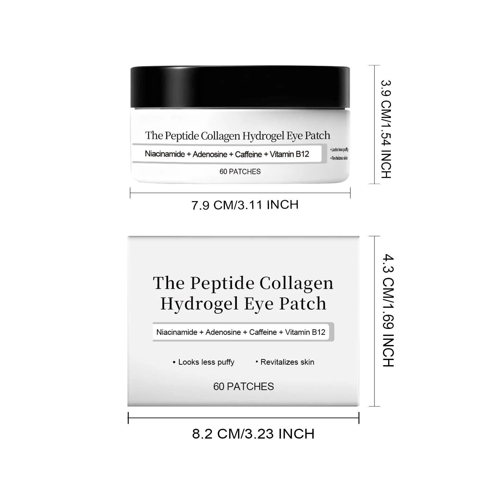 Hoygi Peptide Collagen Hydrogel Eye Patches - Reduce Wrinkles & Dark Circles