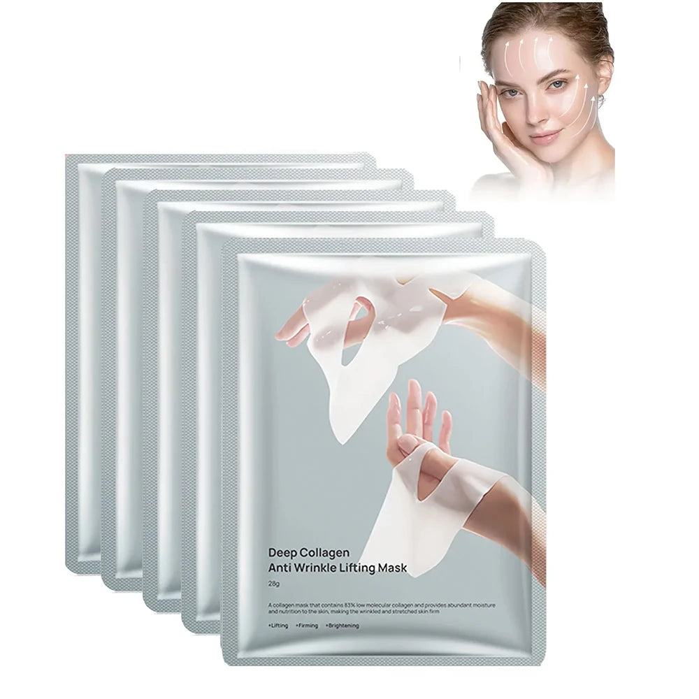 LuxuryTo Deep Collagen Anti-Wrinkle Lifting Overnight Face Mask (5 Pack)