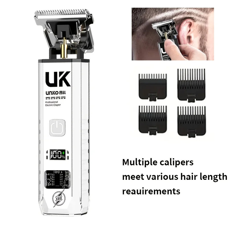 Professional Cordless Electric Hair Clipper & Trimmer