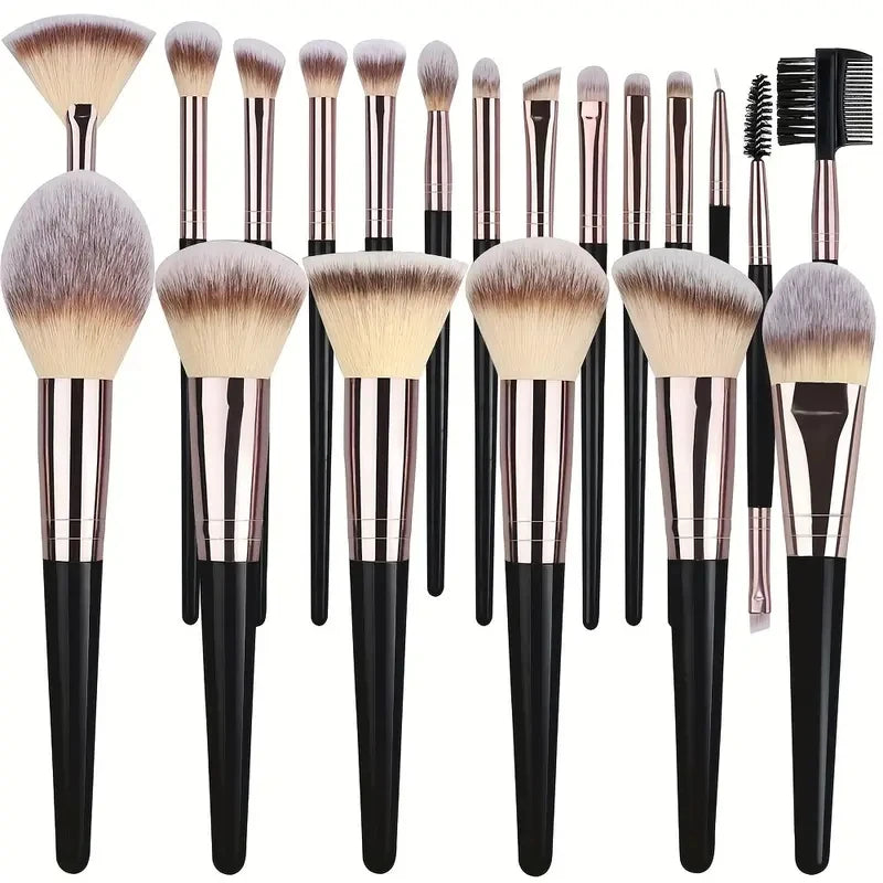 Professional Makeup Brush Kit - Face & Eyes (10-20 Pcs