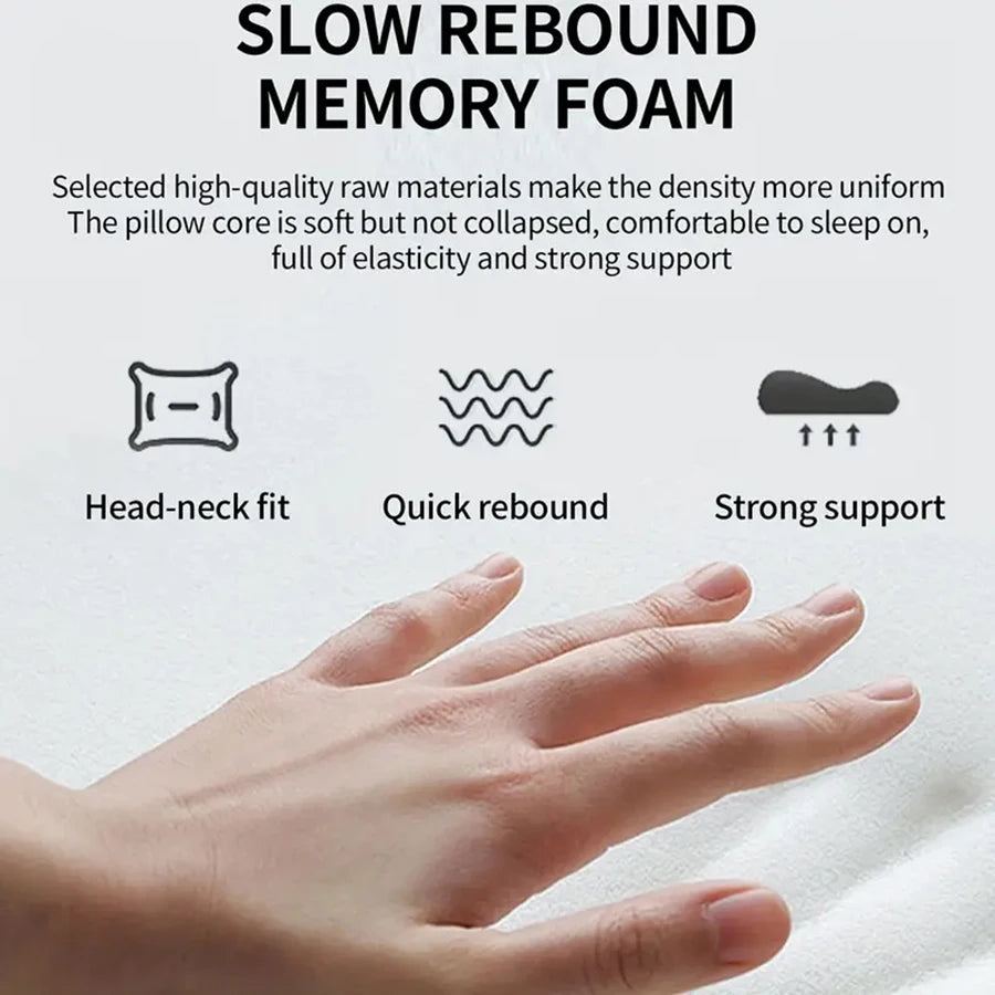 Heated Memory Foam Neck & Lumbar Massage Pillow - USB Powered