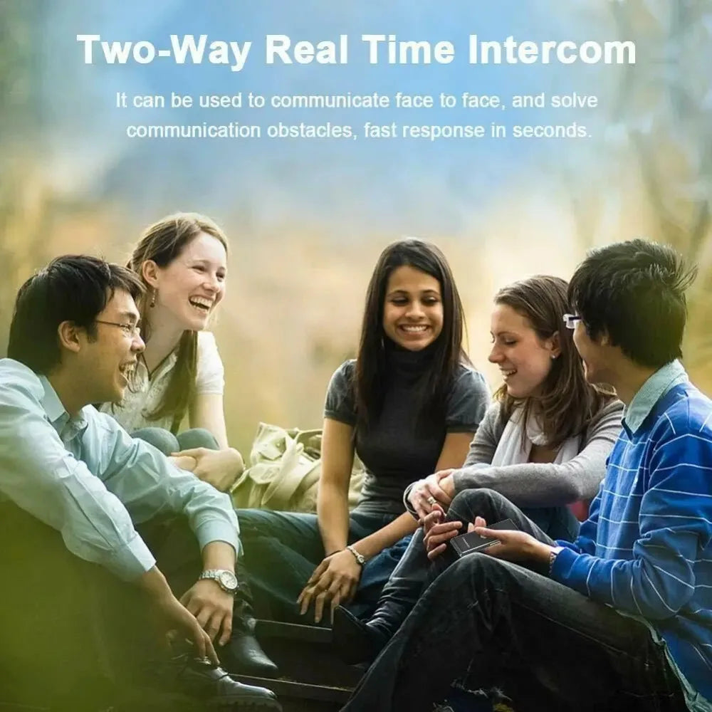 Smart Instant Voice Translator - 2-Way Real-Time Translation for 40 Languages - Portable Travel & Business Device