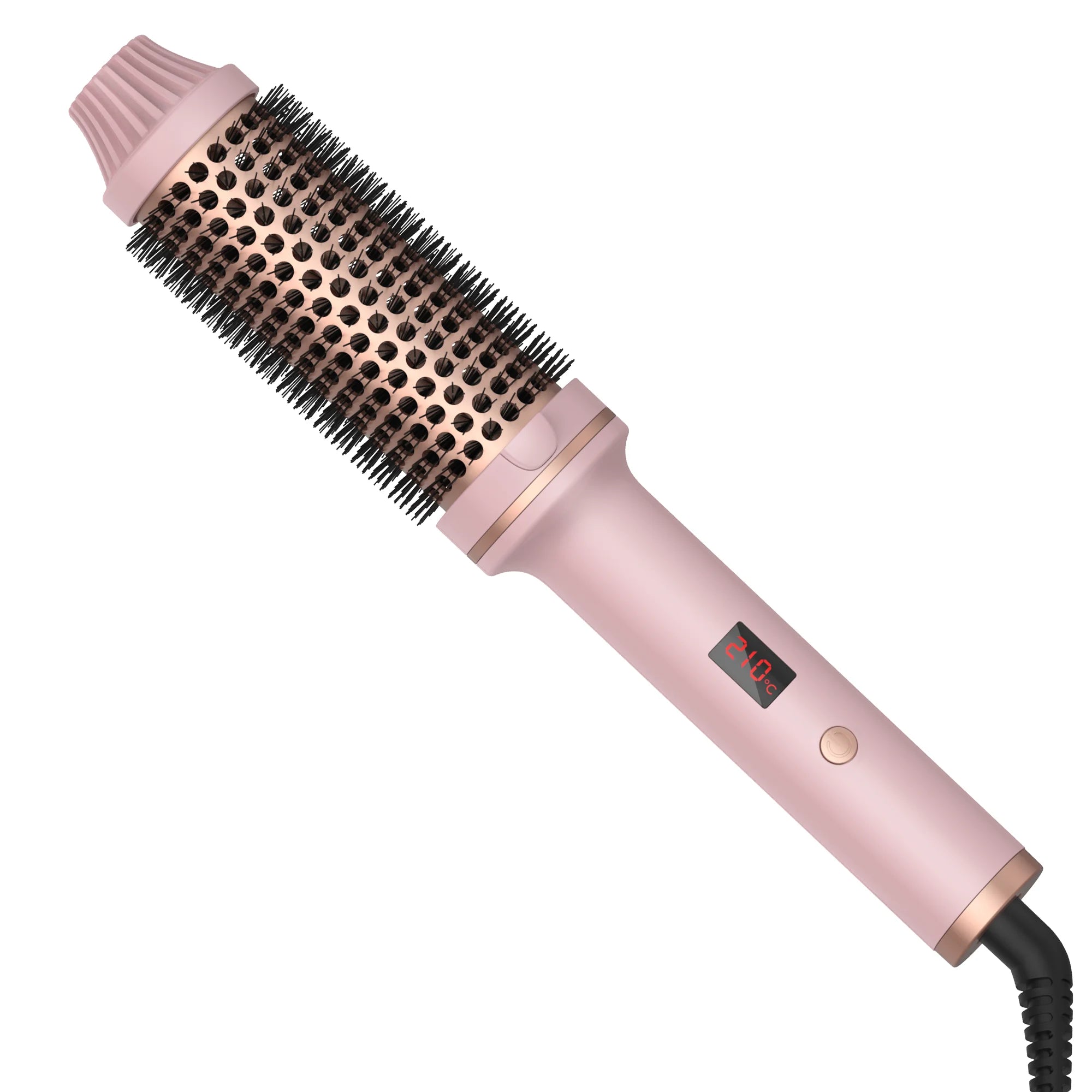 1.5 Inch Ceramic Thermal Brush - 3-in-1 Ionic Heated Round Brush for Curling & Volumizing