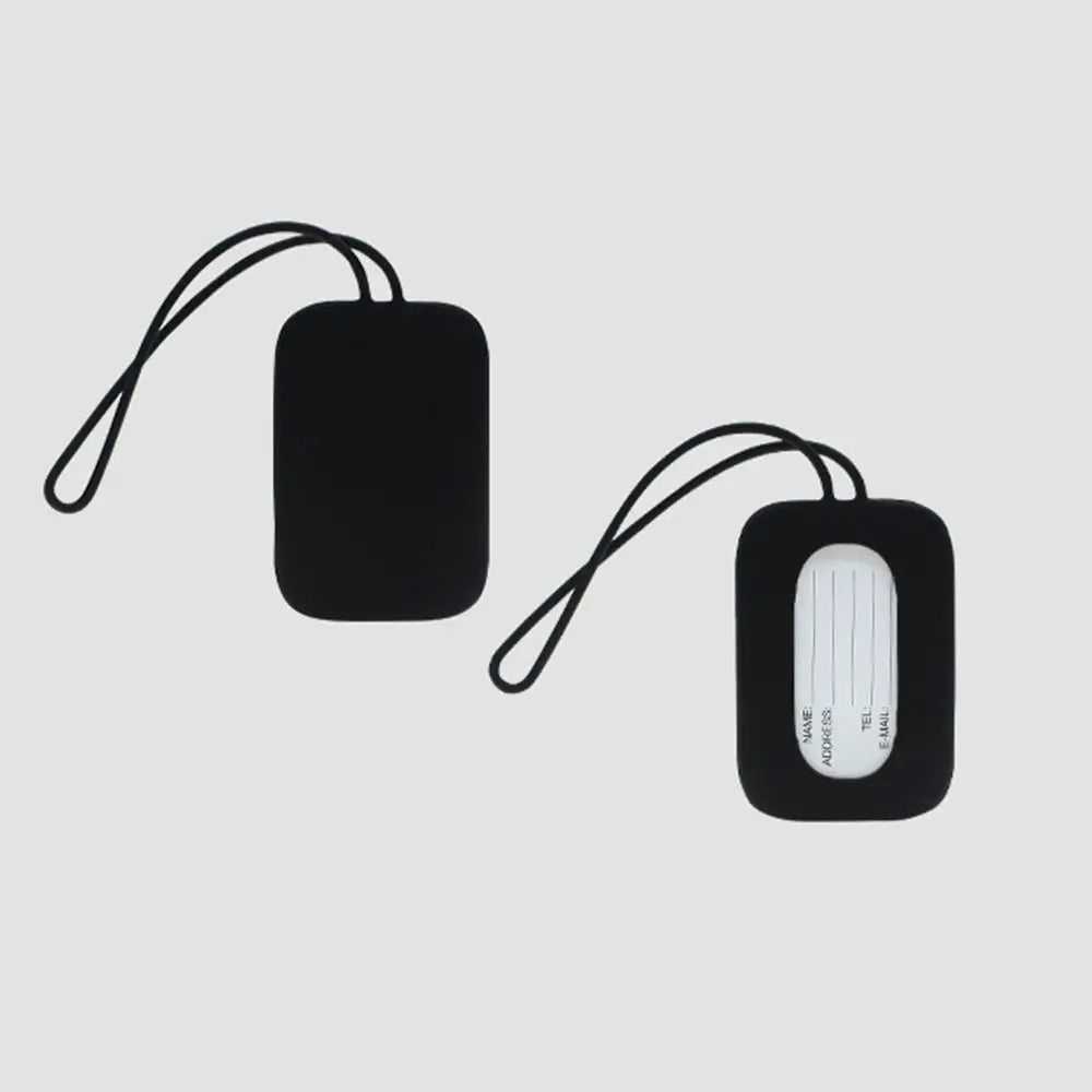 Waterproof Silicone Luggage Tags - Anti-Lost Travel Baggage Labels