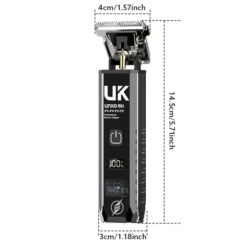 Professional Cordless Electric Hair Clipper & Trimmer