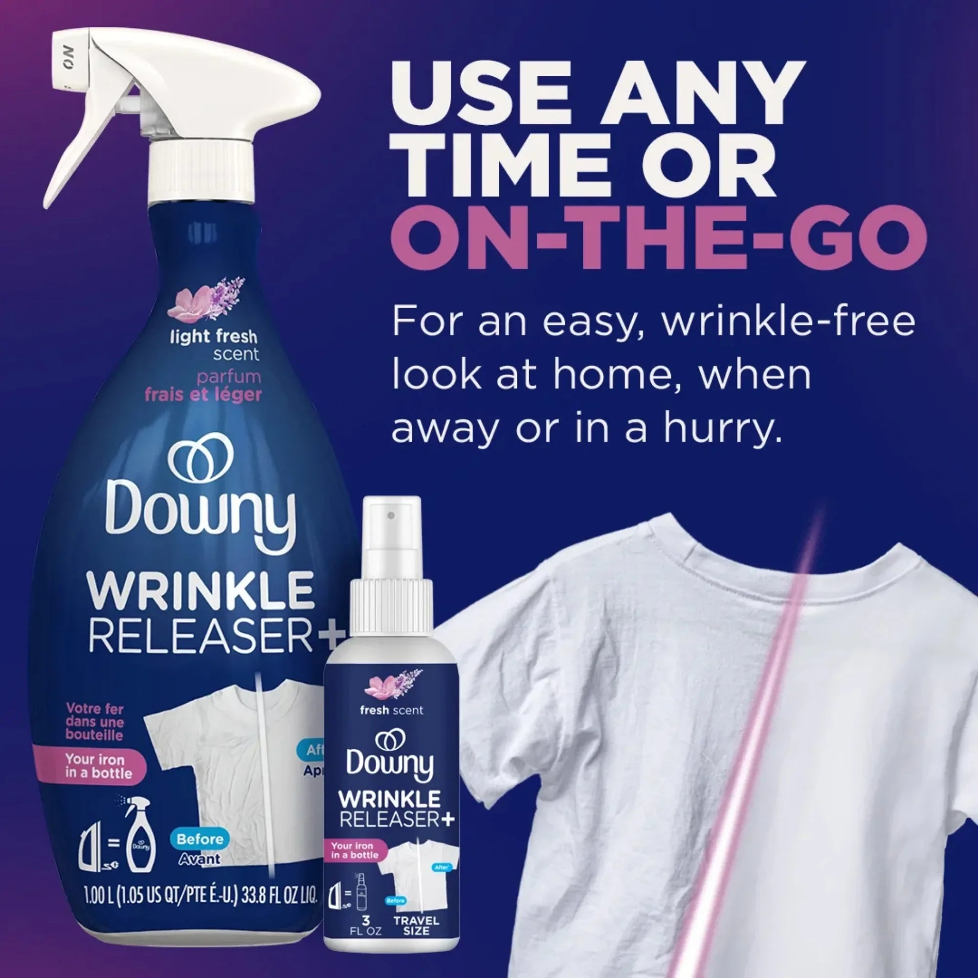 Downy Wrinkle Releaser Plus - Travel Size (3 fl oz)