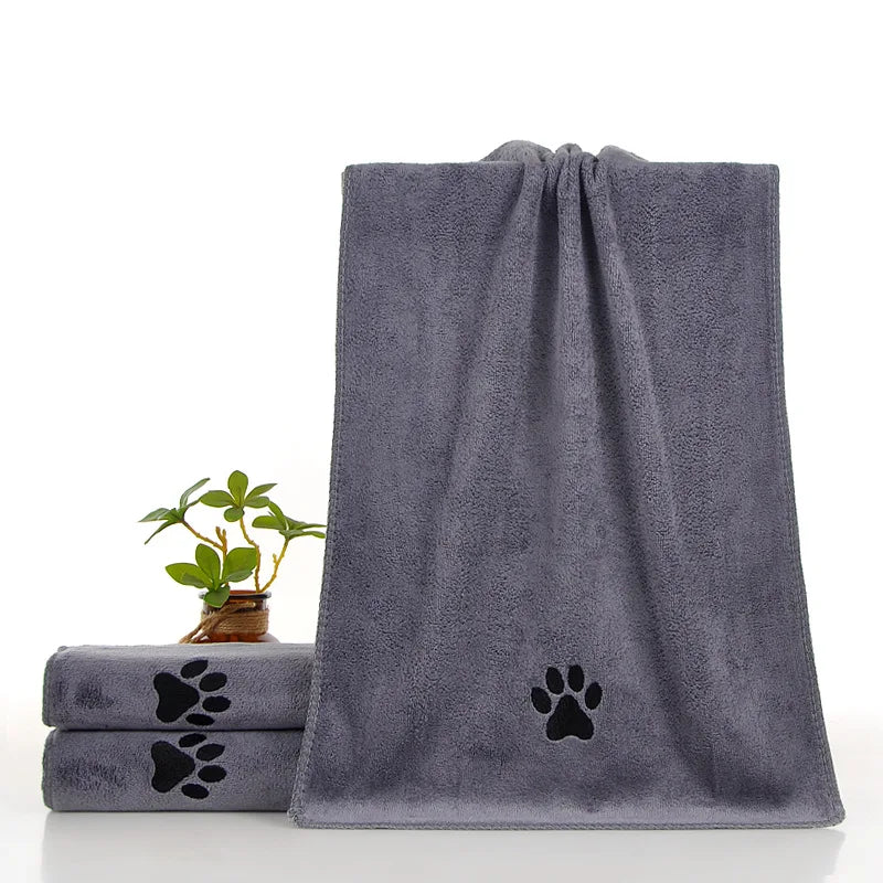 High-Absorbent Microfiber Pet Bath Towel for Dogs and Cats