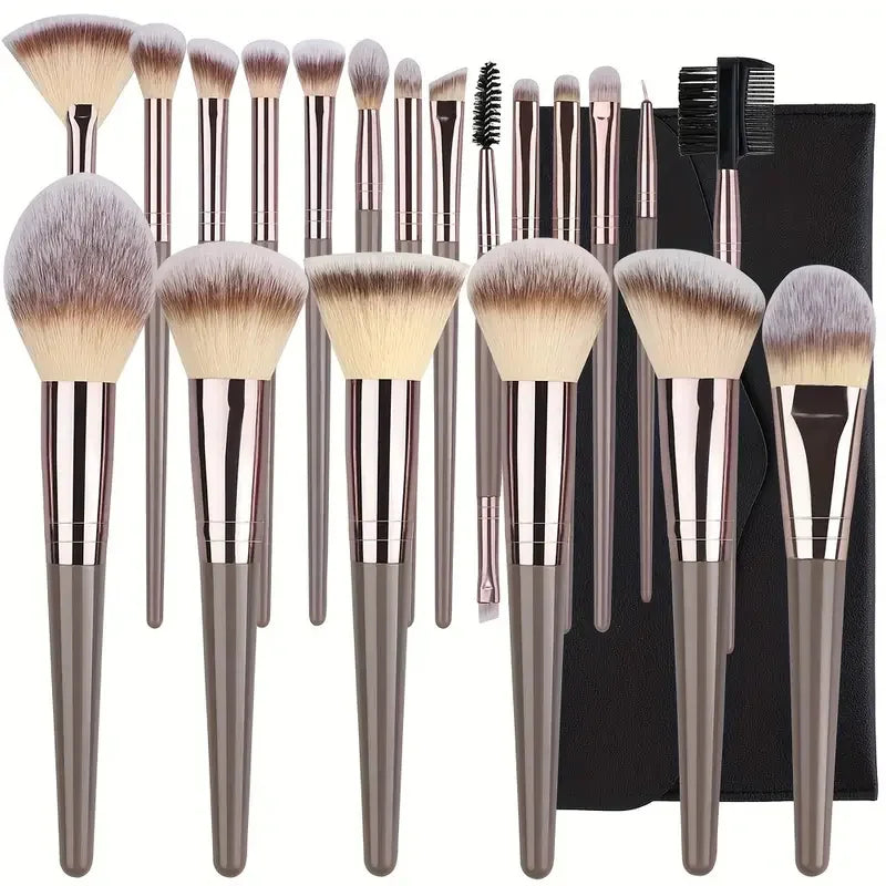 Professional Makeup Brush Kit - Face & Eyes (10-20 Pcs