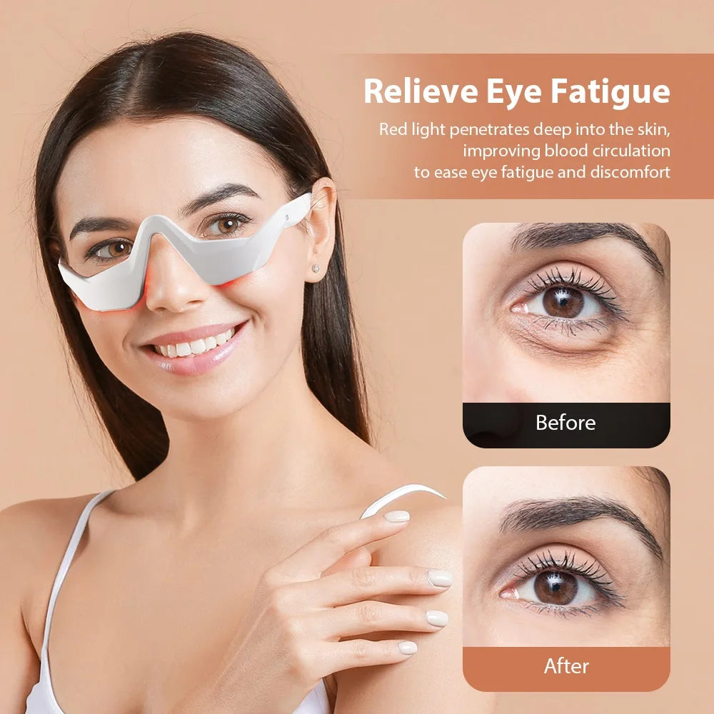 Smart EMS Eye Massager Glasses - Fatigue Relief & Anti-Aging Therapy