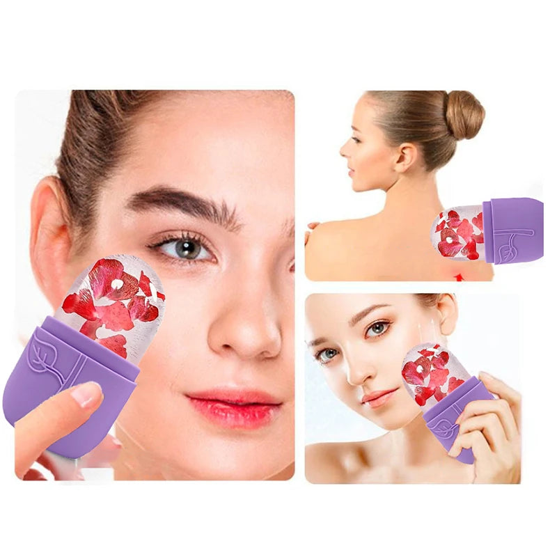 Reusable Silicone Ice Roller for Face & Eye Puffiness Relief