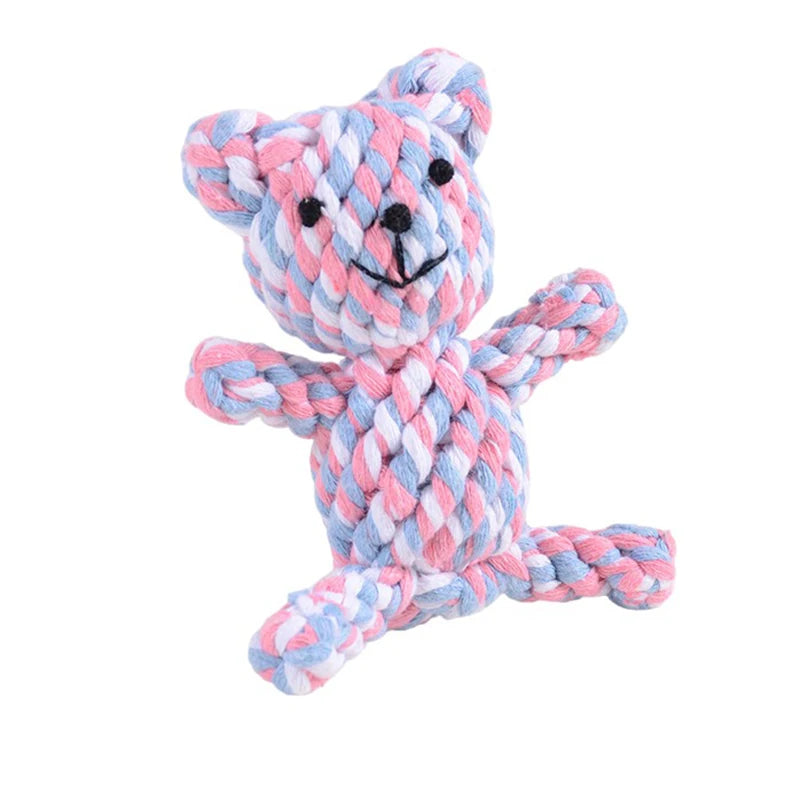 Durable Cartoon Animal Cotton Rope Chew Toy for Dogs