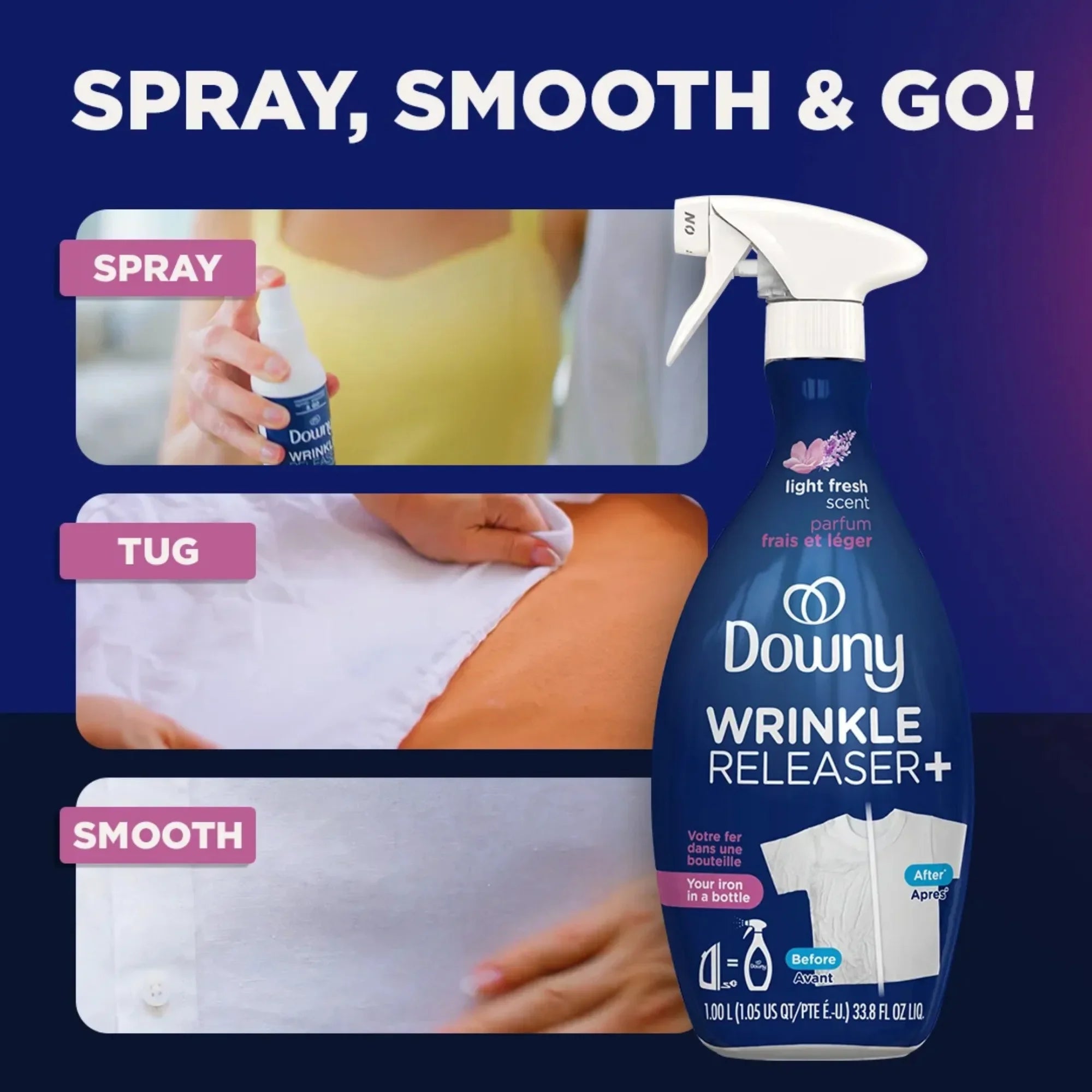Downy Wrinkle Releaser Plus - Light Fresh Scent (33.8 fl oz)