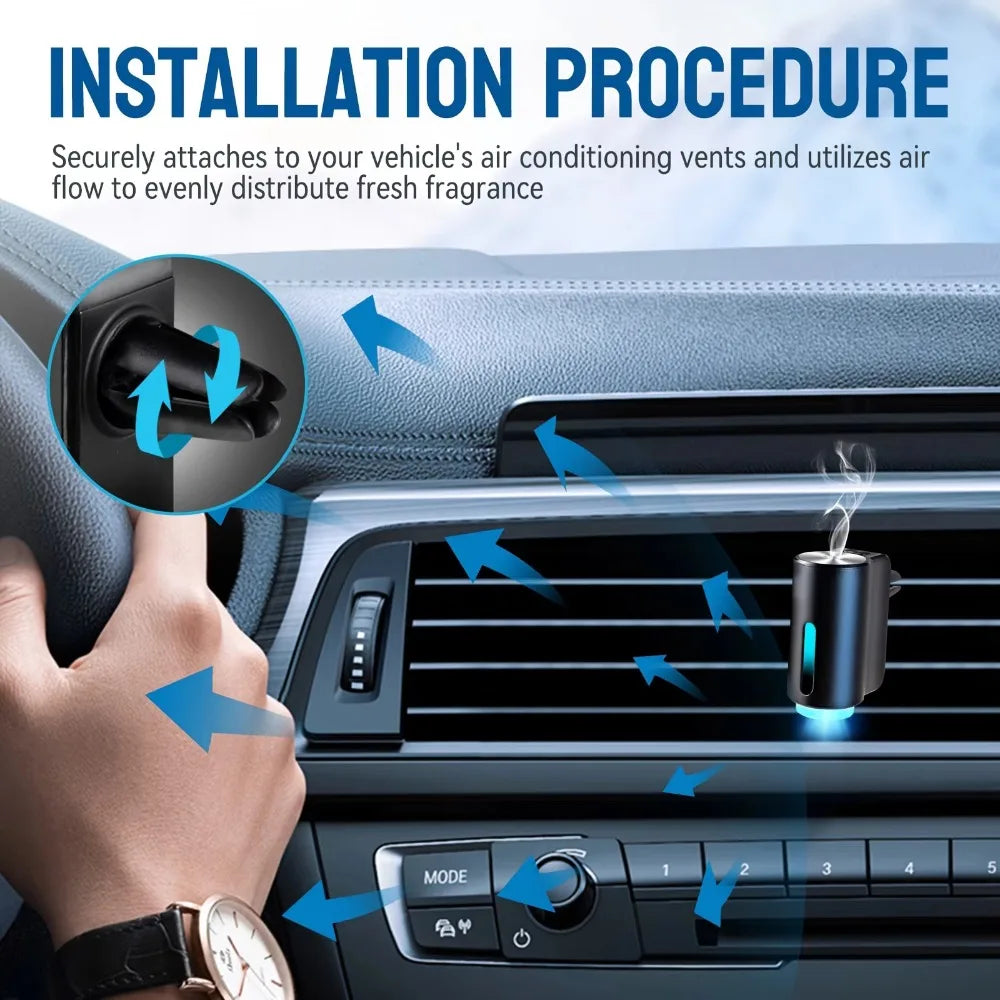 AI Smart Car Air Purifier & Essential Oil Diffuser