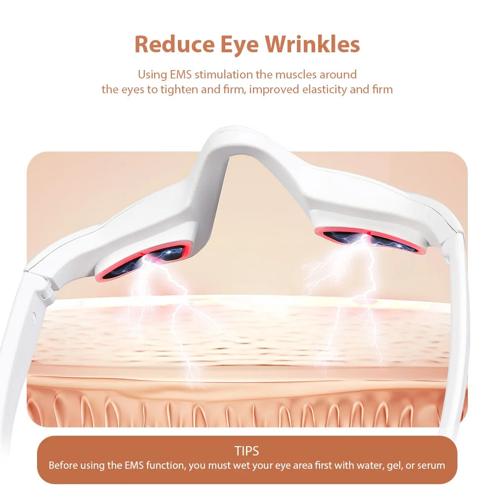 Smart EMS Eye Massager Glasses - Fatigue Relief & Anti-Aging Therapy
