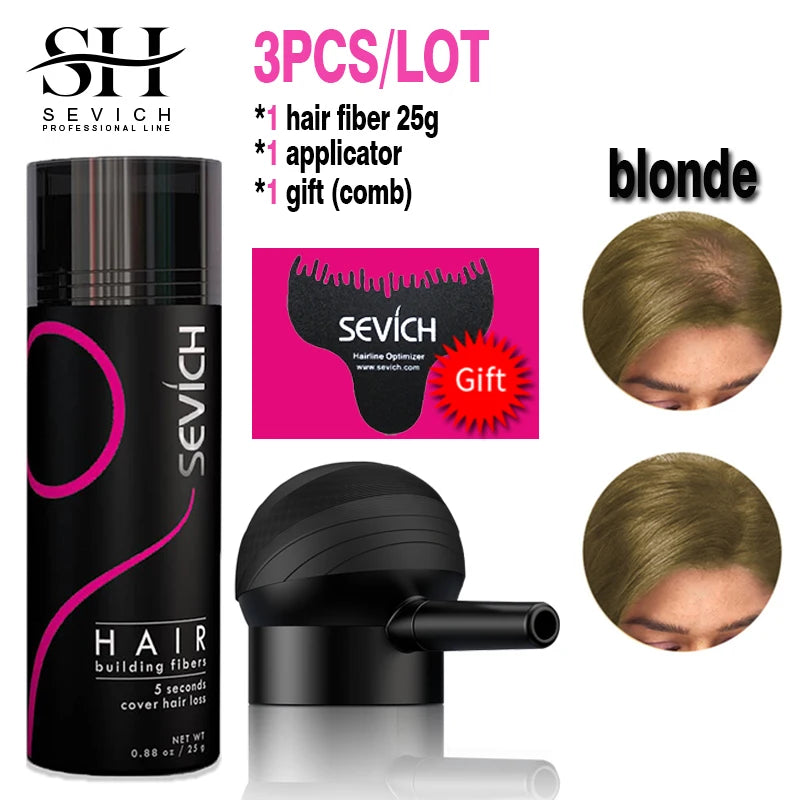 Sevich Keratin Hair Building Fibers – Instant Thickening Solution