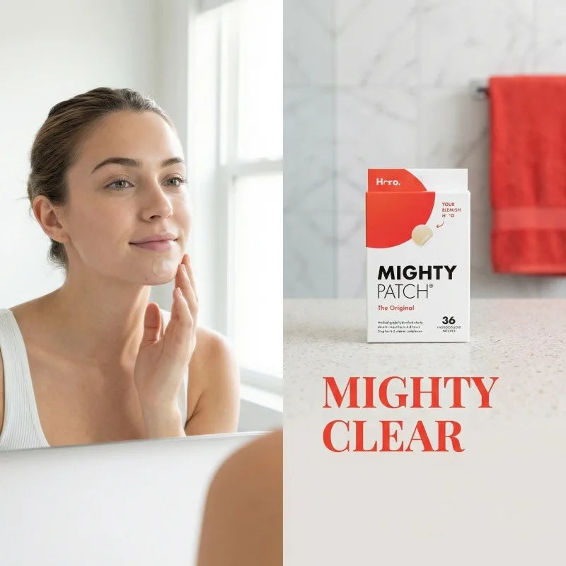 Mighty Patch Original - Hydrocolloid Acne Pimple Patch for Zits and Blemishes (72 Count)