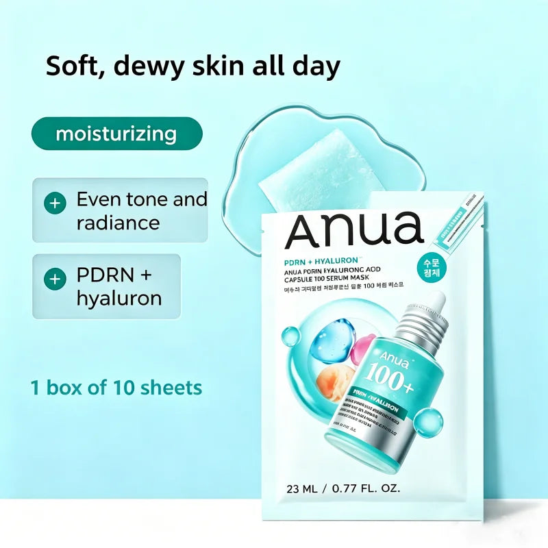 Anua PDRN Hyaluronic Acid Skincare Set - Dewy Glow & Firming