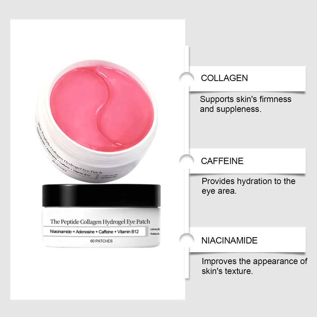 Hoygi Peptide Collagen Hydrogel Eye Patches - Reduce Wrinkles & Dark Circles
