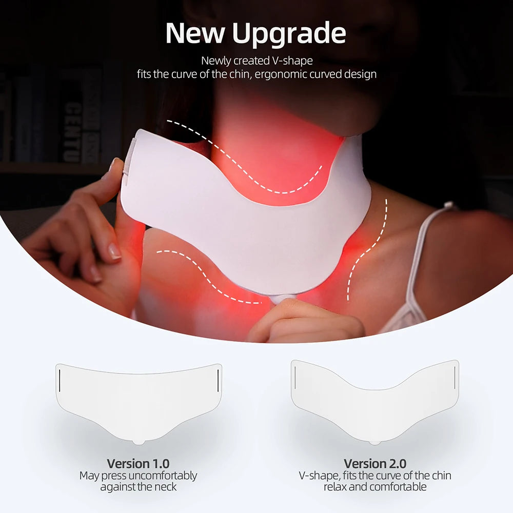 Professional 3D Silicone LED Mask - Red Light Therapy for Face and Neck (Wireless & Rechargeable)