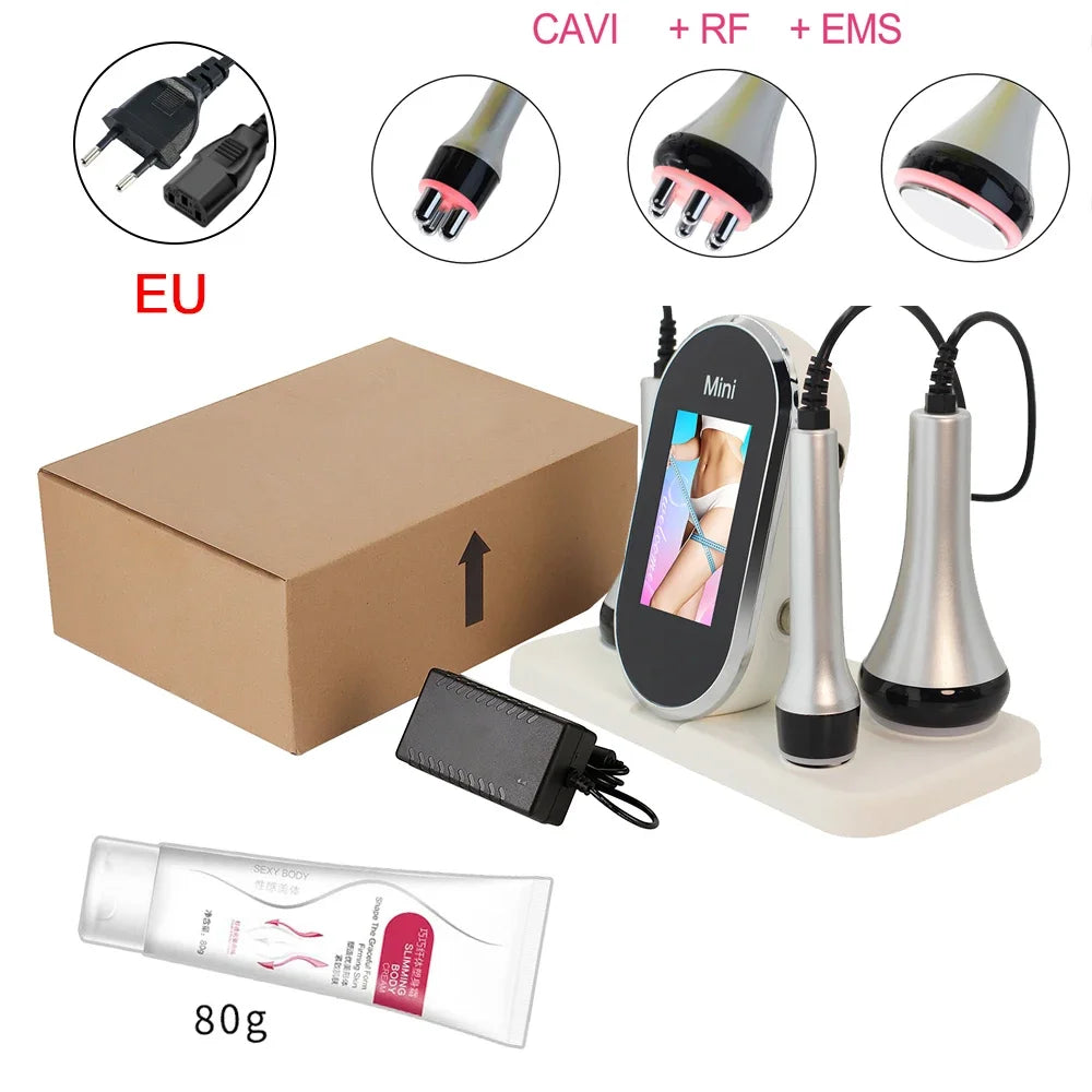 Professional 40K Ultrasonic Cavitation & RF Body Sculpting Machine - Home Beauty Spa for Skin Tightening & Weight Loss