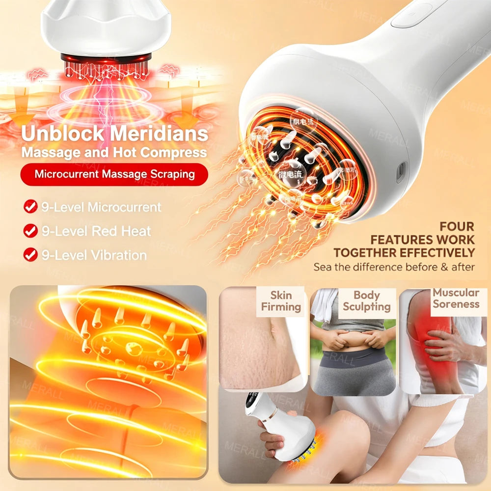 Anti-Cellulite Electric Gua Sha Massager - Body Shaping & Drainage Brush