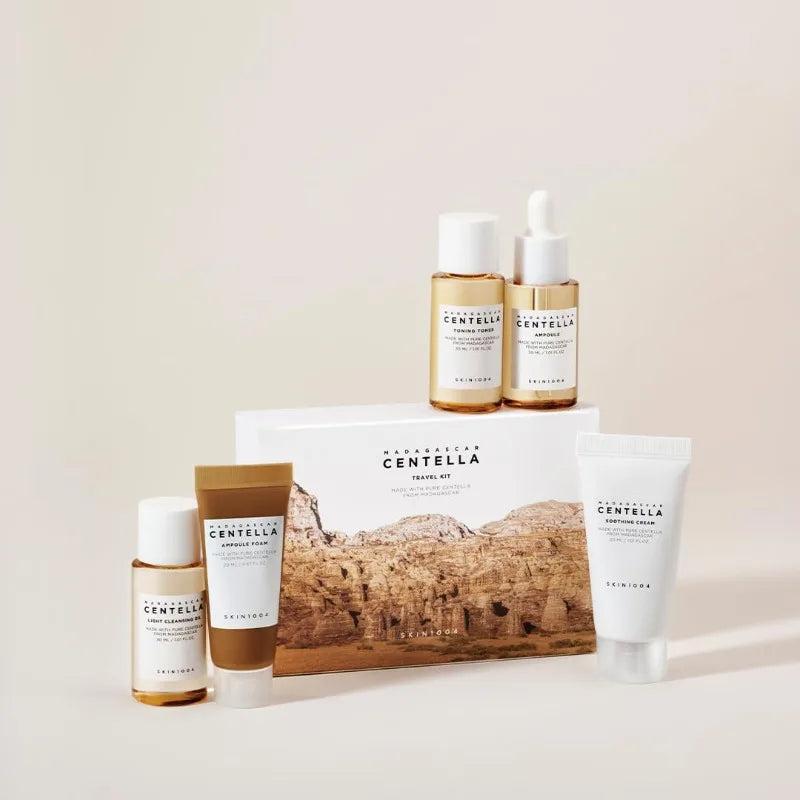 SKIN1004 Madagascar Centella Travel Kit - 5 Piece Soothing Skincare Set