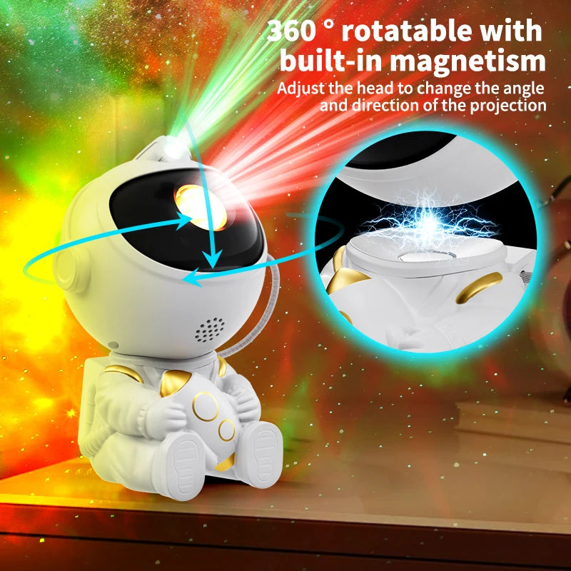 Astronaut Starry Sky Galaxy Projector - LED Nebula Night Light