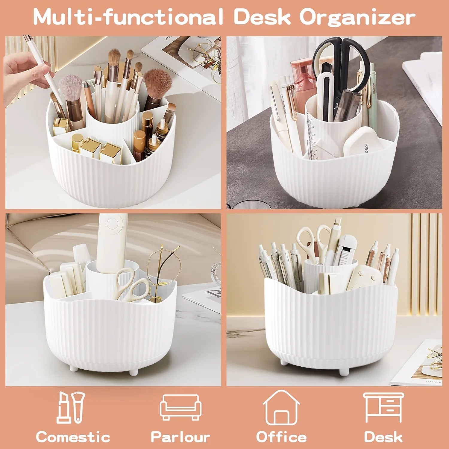 Discover Daily-360° Rotating Makeup Organizer