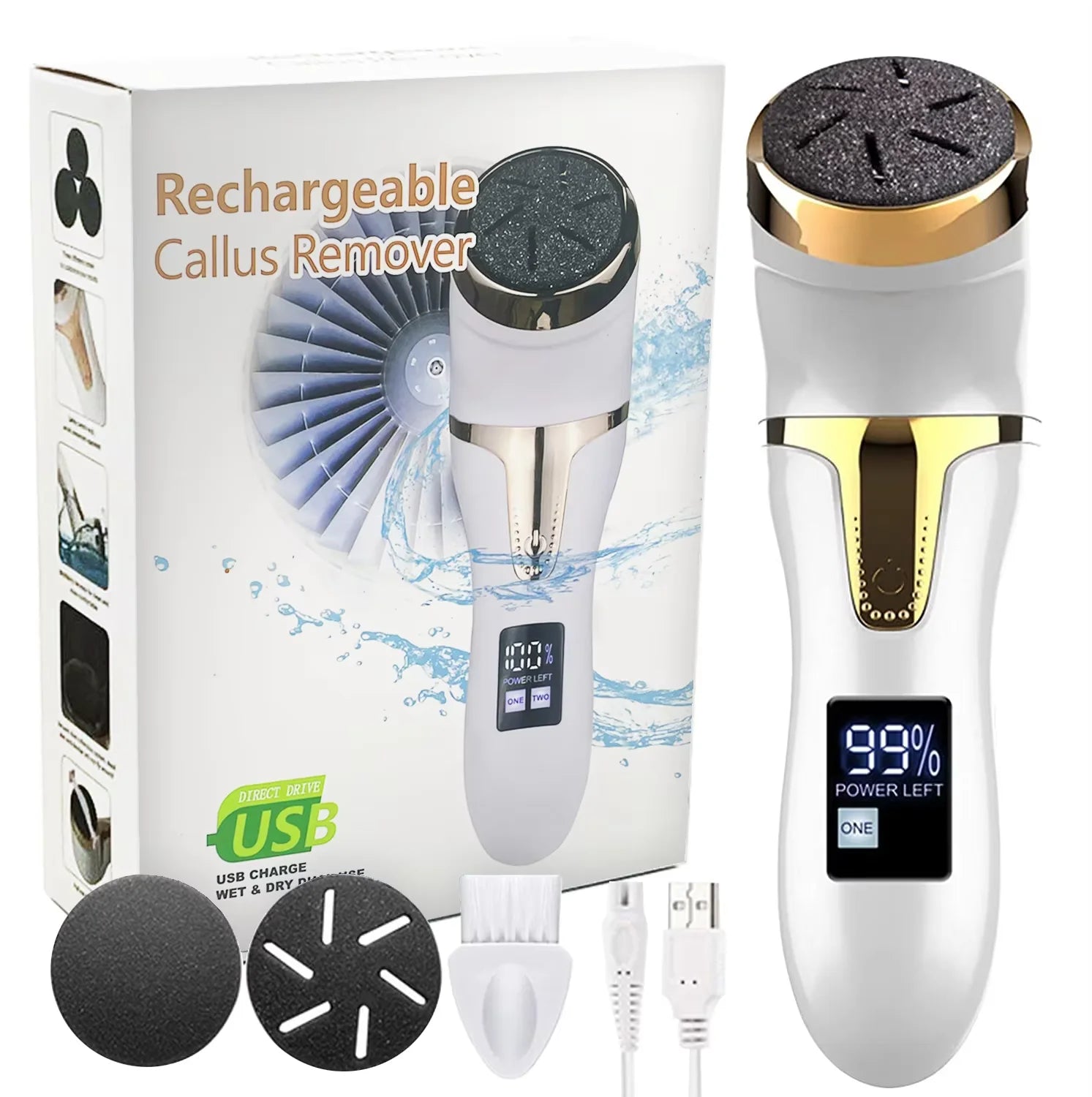 RESUXI Professional Electric Foot Grinder - Vacuum Callus Remover