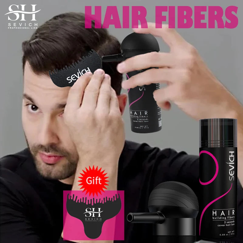 Sevich Keratin Hair Building Fibers – Instant Thickening Solution