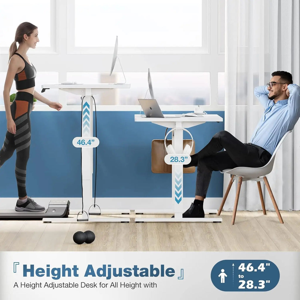 Electric Height-Adjustable Standing Desk (40x24")