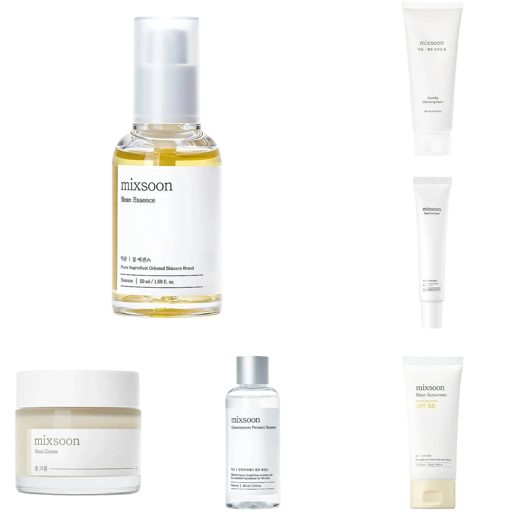 Mixsoon Bean Skincare Set - Hydrating Cream, SPF50 Sunscreen & Essence
