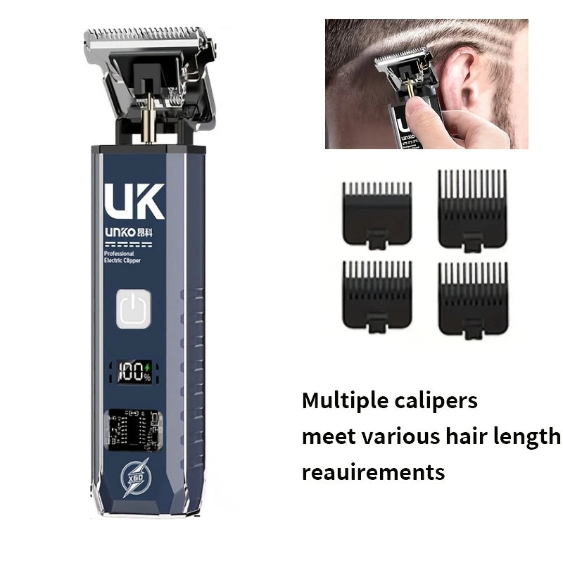 Professional Cordless Electric Hair Clipper & Trimmer